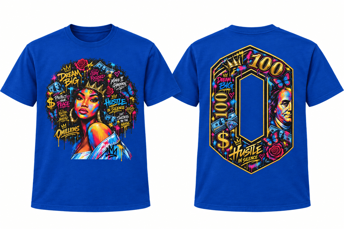 OMILLIONS Hustle In Silence Tee - OMILLIONS