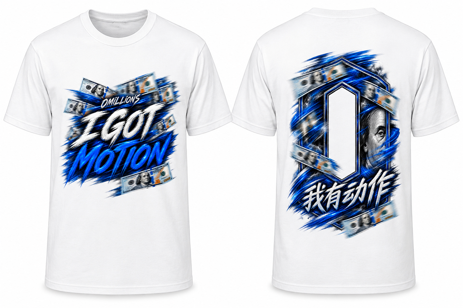 OMILLIONS I GOT MOTION Graphic Tee