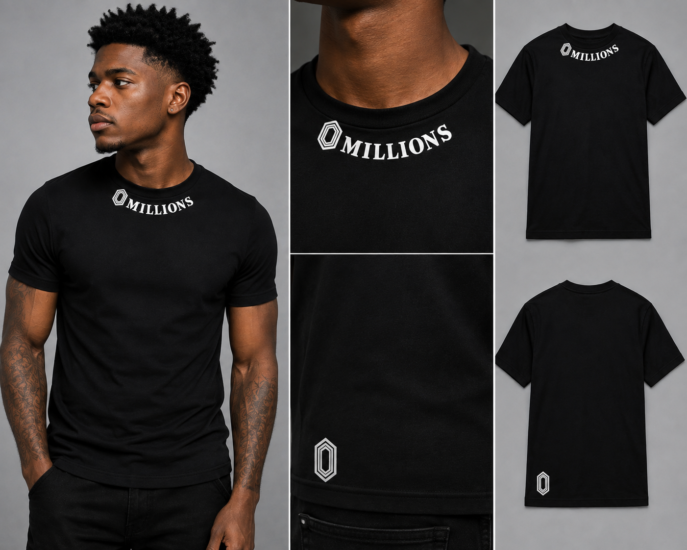 OMILLIONS Signature Collar Tee