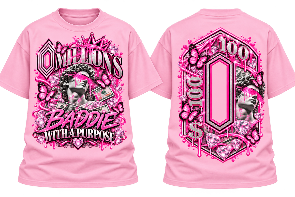 OMILLIONS Baddie With A Purpose Tee