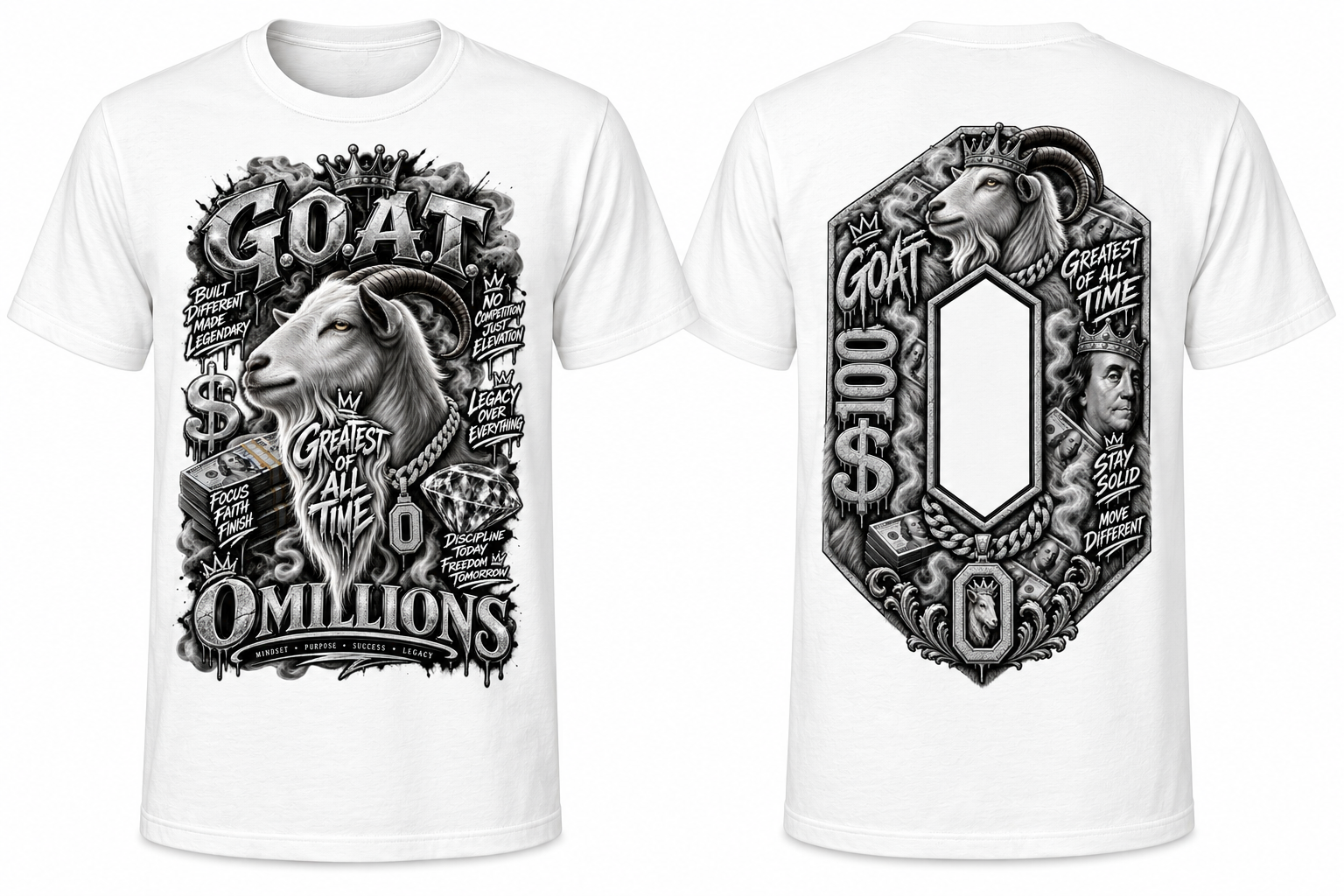 OMILLIONS G.O.A.T. Graphic Tee